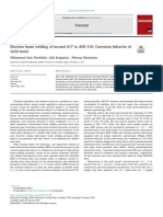 Electron Beam Welding of Inconel 617 To AISI 310 - Corrosion Behavior of Weld Metal