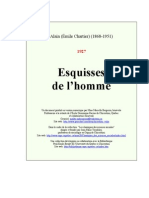 Alain - Esquisses de L'homme