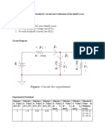 Series Parallel DC Circuit and Verificat