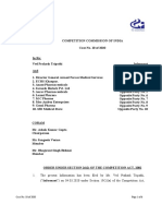 The Present Information Has Been Filed by Mr. Ved Prakash Tripathi, ("Informant") On 04.03.2020 Under Section 19 (1) (A) of The Competition Act