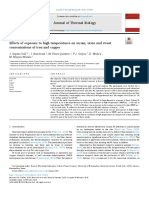 Effects of Exposure To High Temperatures On Serum, Urine and Sweat Concentrations of Iron and Copper