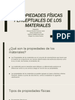 Propiedades Físicas Perceptuales de Los Materiales