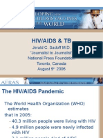 HIV/AIDS and TB (Dr. Jerald Sadoff)