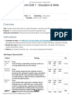 W01 Report - Résumé Draft 1 - Education & Skills