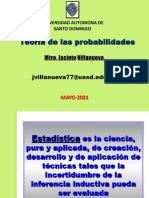 Teoria de Las Probabilidades, 11 de Mayo 2021