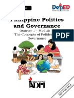 Philippine Politics and Governance: Quarter 1 - Module 1