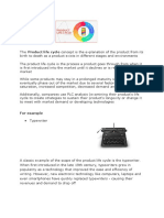 Product Life Cycle Answer