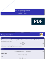 MA 572 Numerical Analysis (August 5, 2021)