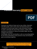 Premium Liab&Warranty