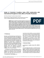 Study of Pavement Condition Index (PCI) Relationship With International Roughness Index (IRI) On Flexible Pavement