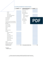 Startup Costing Template