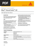 Sika® Viscocrete®-10: Product Data Sheet