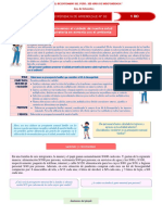 MAT EdA 3 - 4 Ficha - Elaboramos Un Presupuesto Familiar Que Considere El Kit de Bioseguridad