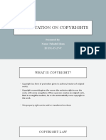 Presentation On Copyrights