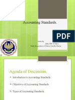 Accounting Standards.: Made By: Mba (HR I Sem) - Under The Guidance of Ma'am Vasudha Kumar