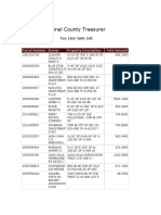 Tax Lien List Multi Format