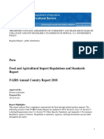 Food and Agricultural Import Regulations and Standards Report - Lima - Peru - 3-22-2019