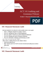 ACT 141-Module 5 Financial Statement Audit