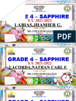 GRADE 4 - SAPPHIRE Front Module Cover