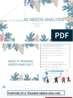 Training Needs Analysis: Jevanette A. Velacruz BSN 4-B NCM 118 Lec