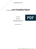 Restaurant Feasibility Report Template