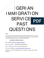 Nigeria Immigration Past Questions & Answers Part 2