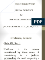 Judge Gito - Lecture On Evidence - Legal Edge