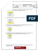 Atividade Avaliativa Departamentalização Resolvido