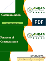 Functions of Communication