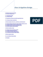 Surface Irrigation Design Chapter 5