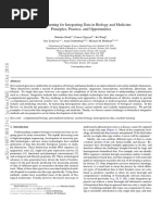 Machine Learning For Integrating Data in Biology and Medicine. Principles, Practice, and Opportunities