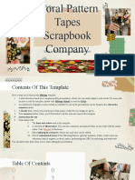 Floral Pattern Tapes Scrapbook Company Profile by Slidesgo