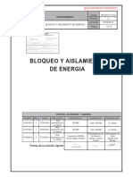   Bloqueo y Aislamiento de Energia