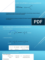 Sulfonación de Alquenos
