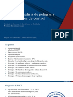 5 HACCP Análisis de Peligros y Puntos Críticos de Control