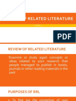 Review of Related Literature: Lesson 4