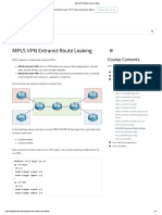 MPLS VPN Extranet Route Leaking