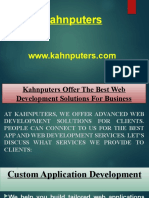 Kahnputers Offer The Best Web Development Solutions For Business