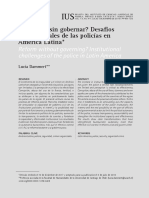 ¿Reformar Sin Gobernar? Desafíos Institucionales de Las Policías en América Latina