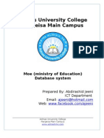 Ministry of Education Database System. by - Abdirashid Jeeni