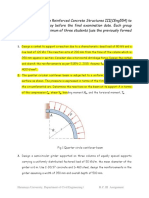 Group Assignment On Reinforced Concrete Structures III (CEng554) To