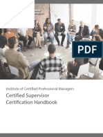 Certified Supervisor Certification Handbook