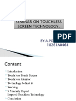 Touchless Touch Screen Technology