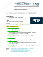 Ed 101 - Child and Adolescent Learners and Learning Principles Module 1: Learner - Centered Psychological Principles (LCP Overview