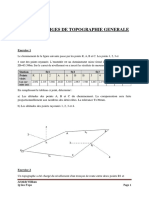 TRAVAUX DIRIGES EN NIVELLEMENT Master 1 IPD