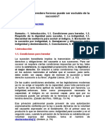 Indignidad ¿El Heredero Forzoso Puede Ser Excluido de La Sucesión