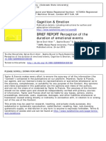 Perception of The Duration of Emotional Events