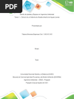 Tarea 1 - Calculo de Un Sistema de Abastecimiento de Aguas Lluvias