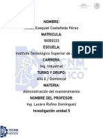 Unidad 5 Mantenimiento Industrial