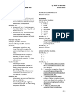 Reading and Writing 2 Q: Skills For Success Unit 1 Student Book Answer Key